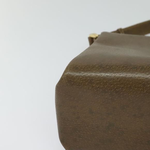 GUCCI Shoulder Bag Leather Brown Gold Auth 126290 - Picture 9 of 16